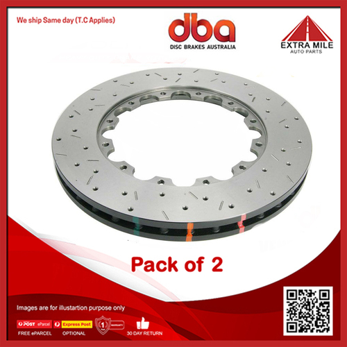 2X DBA Front Disc Brake Rotor For Ford Australia Mustang 4.6L V8 305HP/4601cc