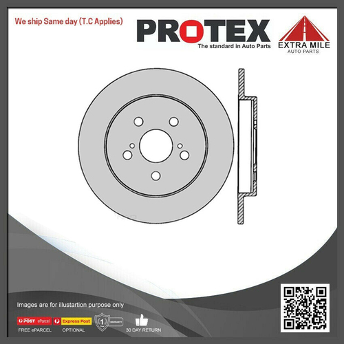 Pair PROTEX Ultra Rotors Rear For Toyota Corolla ZRE172R/PRIUS HYBRID ZVW30R