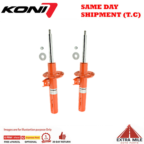 KONI STR.T shock abosorber Front Pair For Audi A3/Seat Leon/Octavia