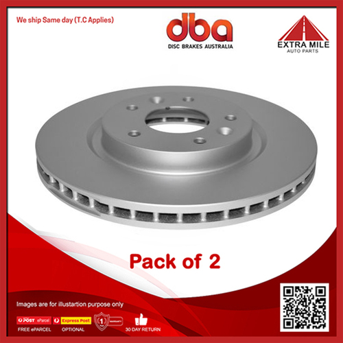 2xDBA Front Disc Brake Rotor Vented For Nissan Qashqai J11 1.6L/2.0L R9M,MR20DD