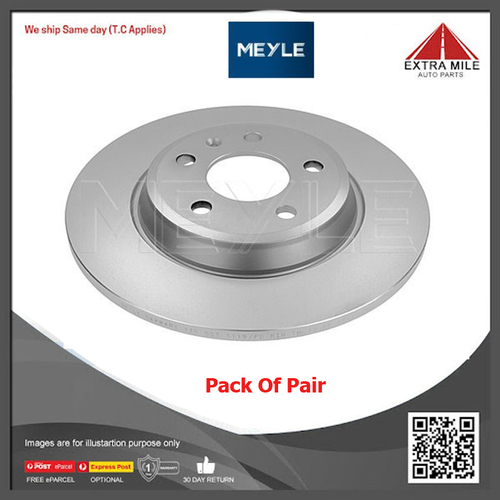 2xMeyle Disc Brake Rotor 300mm Rear For Audi A5 8T3,8F7,8TA 1.8L/2.0L/3.0L/3.2L