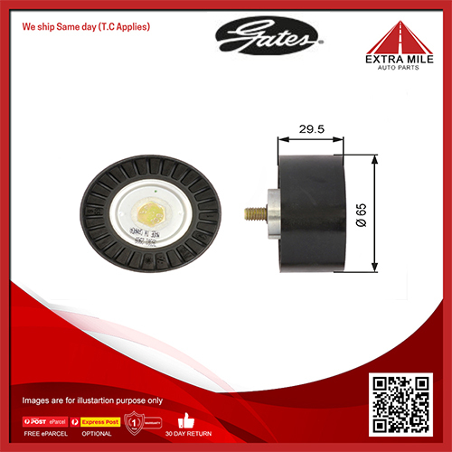 Gates DriveAlign Idler Pulley For Alfa Romeo GT 937 3.2L V6 936A6 Coupe