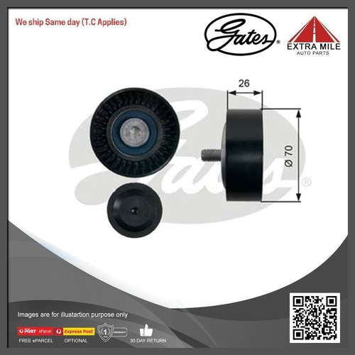 Gates DriveAlign  Idler Pulley For SsangYong Rodius Diesel 2.7L 270 sXDi
