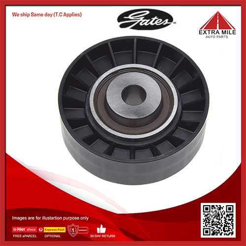 Gates DriveAlign Idler Pulley For Saab 9000 B234E 2.3L CDE Eco-Power Sedan