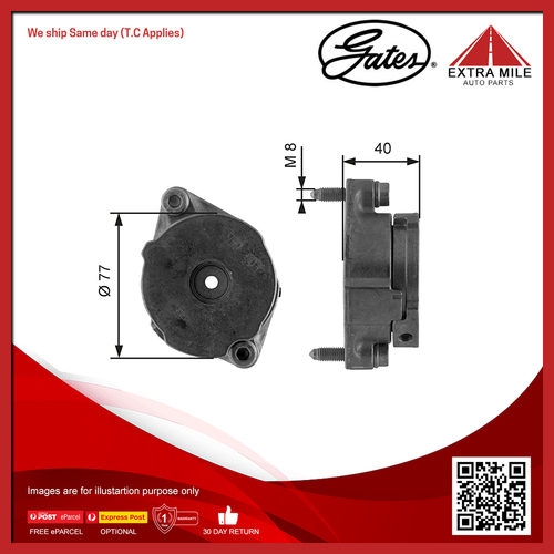 Gates DriveAlign Tensioner Pulley For Volkswagen Golf MKIII,1H1 1.9L 1Z,ALE,AHU