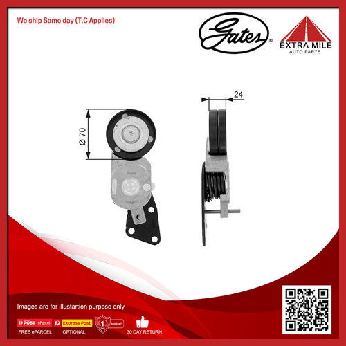 Gates DriveAlign Tensioner Pulley For International S-Series S3600 12.7L