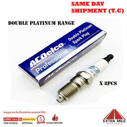 Genuine ACDelco DoublePlatinum Spark Plugs Set For Commodore VT VX VY VZ GEN3 V8