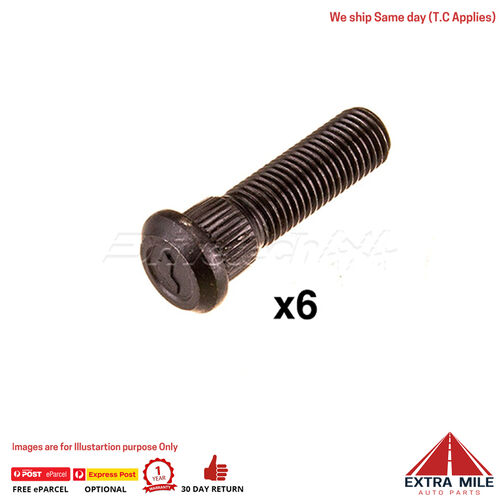 Axle Rear-Wheel Stud Kit for TOYOTA Landcruiser HJ47 8/80-10/84