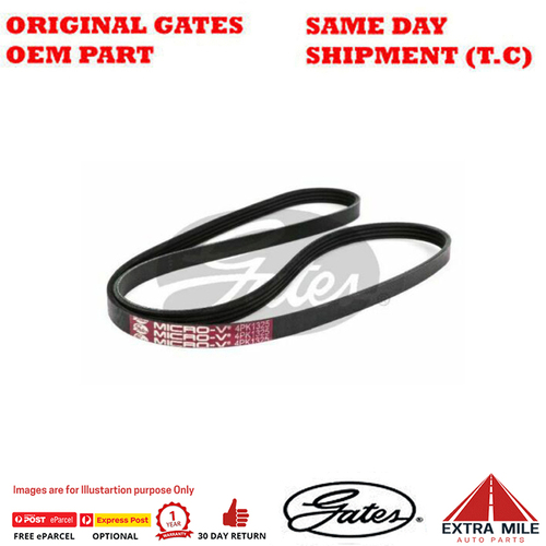 Gates V-Ribbed AT Belt For LANDROVER Discovery MK I LJG 12L/17L 2.5L TDi 4Cyl