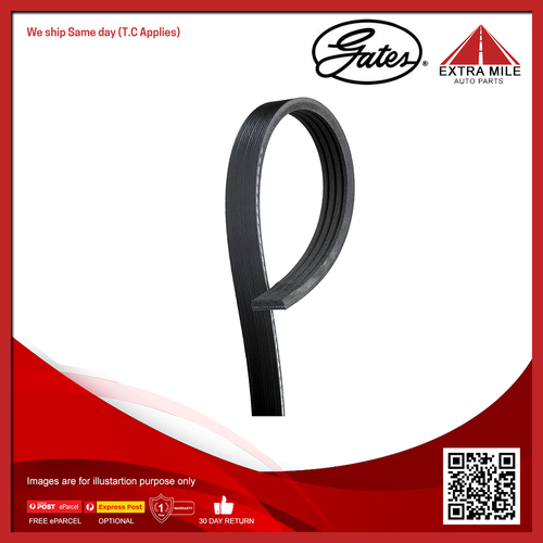 Gates V-Ribbed Belt For Suzuki Alto EF SH410 1.0L G10B Hatchback