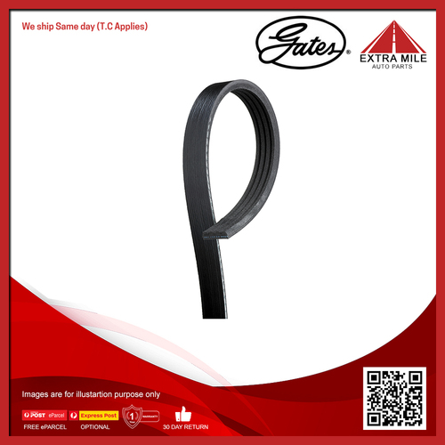 Gates V-Ribbed Belt For Daewoo Matiz M100, M150, KLA4 0.8L F8CV Hatchback
