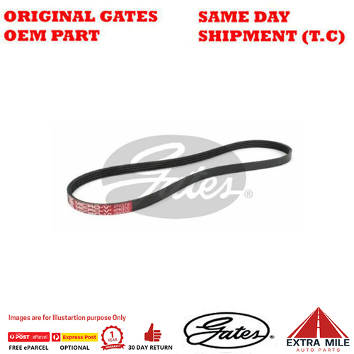 Gates V-Ribbed AT Belt  For MITSUBISHI Challenger K96W 6G72 3.0L Petrol 6Cyl 4WD