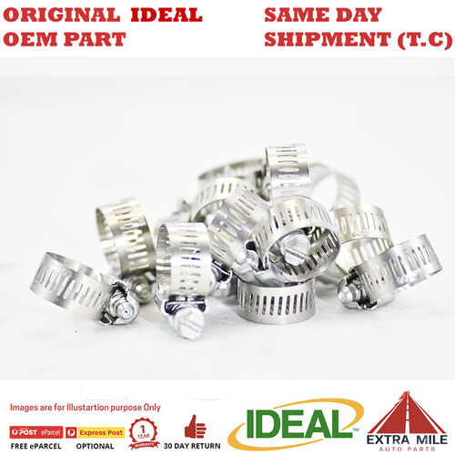 Gates Ideal 57 Series P/S Gen Purpose Band Hose Clamp 11-25mm Pack of 10 (5708)