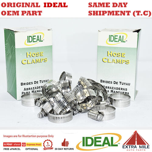 Gates Ideal 57 Series P/S Gen Purpose Band Hose Clamp 18-38mm Pack of 10 (5716)
