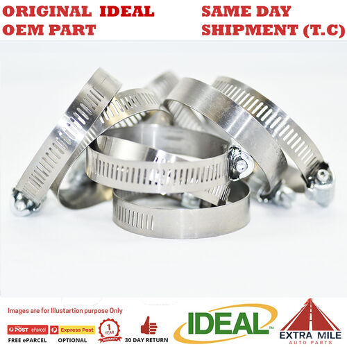 Gates Ideal 57 Series P/S Gen Purpose Band Hose Clamp 38-63mm Pack of 10 (5732)