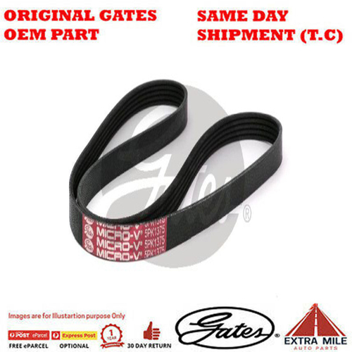 Gates V-Ribbed AT Belt for RENAULT Laguna PHASE  3.0L V6 Petrol 6Cyl FWD