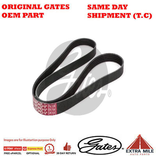 Gates V-Ribbed AT Belt for KIA Rio MK II JB D4FA 1.5L CRDi Diesel 4Cyl FWD