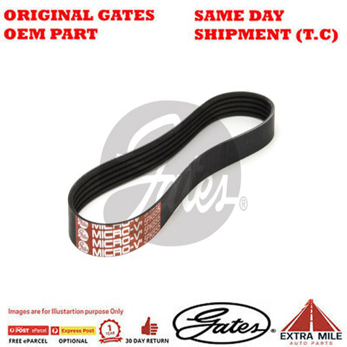 Gates V-Ribbed AT Belt for RENAULT Laguna PHASE I 3.0L V6 Petrol 6Cyl FWD
