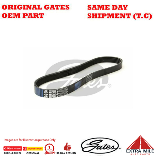 Gates  Stretch Fit Micro-V Belt  For FORD Fusion JU FYJA/FYJB 1.6L Petrol 4Cyl