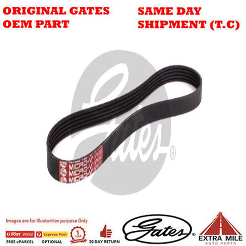 Gates V-Ribbed AT Belt for BMW 330d E46 3.0L Diesel 6Cyl RWD