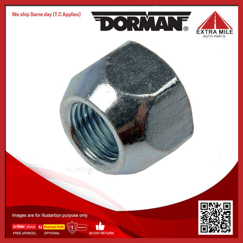Dorman Wheel Nut 1/2-20 Standard - 13/16 In. Hex, 5/8 In. Lengt - 611-016