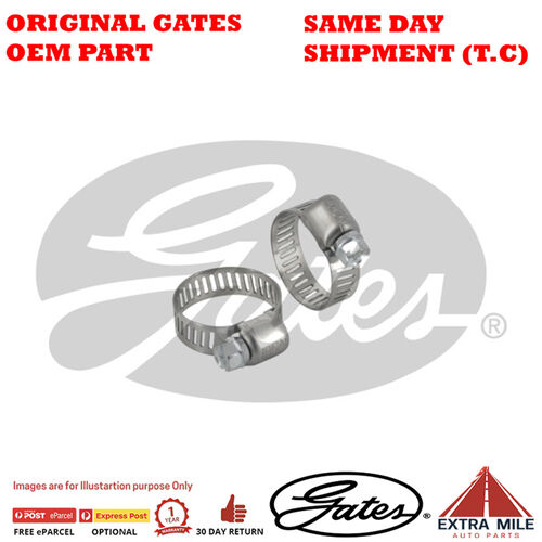 Gates Ideal Specialty Carded P/S Hose Clamp 8-22mm Pack of 2 (6206C)