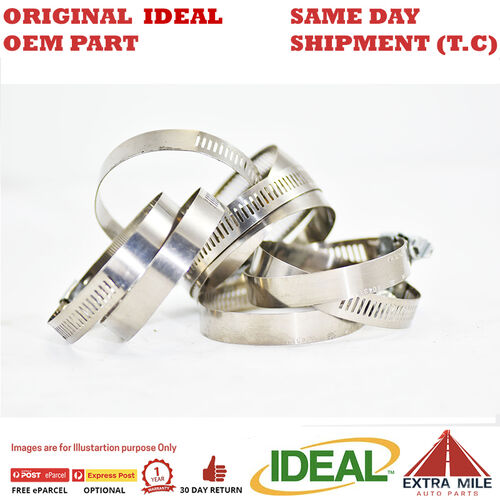 Gates Ideal 67-5 Series S/Steel Band Hose Clamp 19-70mm Pack of 10 (6736)