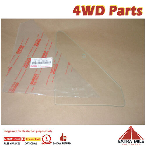 Door Glass Quarter-Front For Toyota Landcruiser HZJ75-4.2L HZ Dsl 68121-90K00JNG