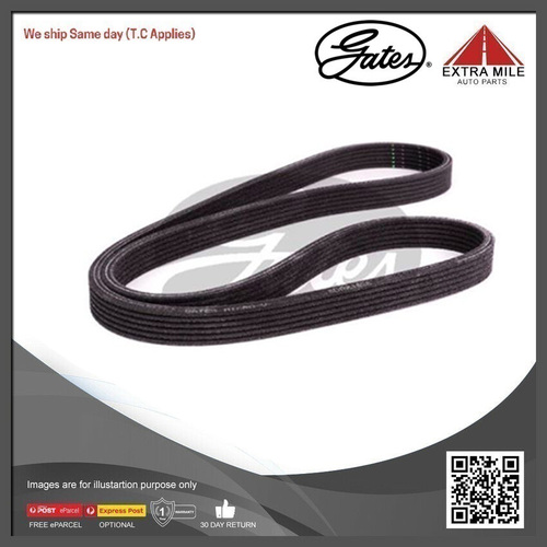 Gates Micro V-Ribbed Belt For Volvo S40 2.0L 4204 T3 Petrol-6DPK1838