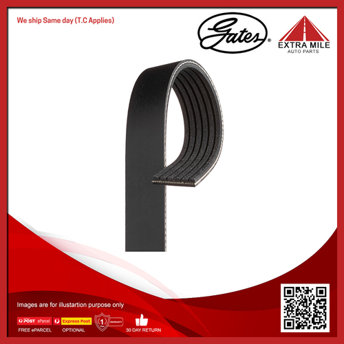 Gates V-Ribbed Belt For Audi Q5 8RB 2.0L TDI quattro CNHA SUV