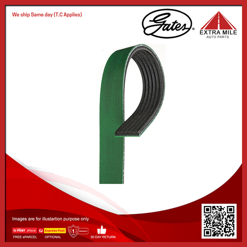 Gates Fleet Runner Heavy Duty Micro-V Ribbed Belt For International S-Series 14L
