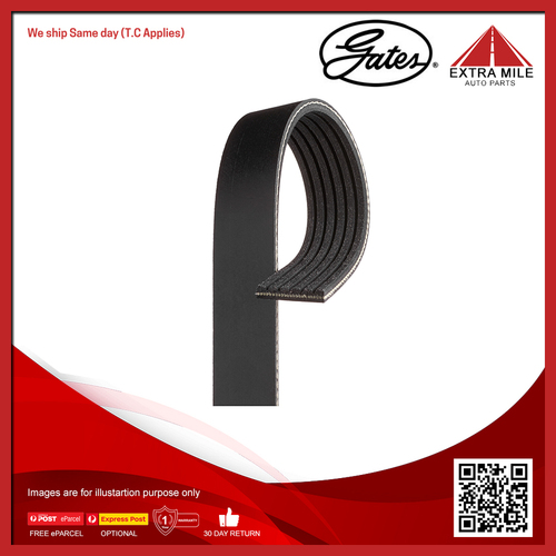 Gates V-Ribbed Belt For Kia Cee'D ED 1.6L Petrol G4FC  Wagon