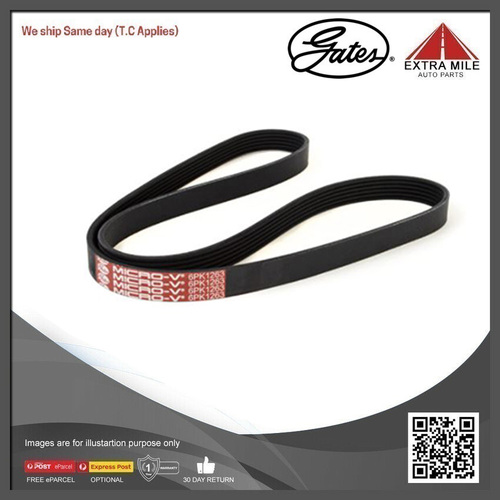 Gates Micro V-Ribbed Belt For Audi A4 2.0L TDI Diesel-6PK1263