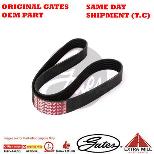Gates V-Ribbed AT Belt for BMW 650i Cabrio E64 N62B48B 4.8L Petrol 8Cyl RWD