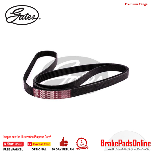 Gates V-Ribbed AT Belt For Ssangyong Rexton 2.9L TD OM 662.925 GAB AWD