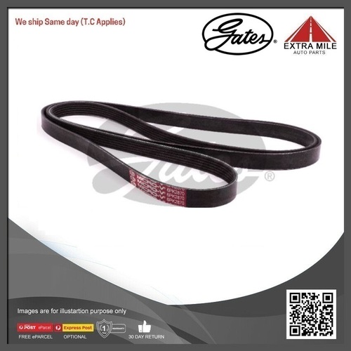 Gates V-Ribbed Belt for Holden Colorado 2.8 TD (U147DH) LWH RG 6PK2870