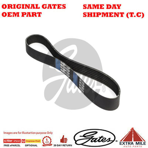 Gates Stretch Fit Micro-V Belt for CITROEN C4 9HY/9HZ/9H01 DV6TED4 1.6L HDi Diesel 4Cyl FWD