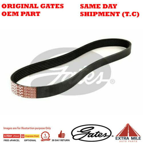 6PK905 V-Ribbed AT Belt for CITROEN C4 LA5FWB/LA5FWF EP6 1.6L VTi Petrol 4Cyl FWD