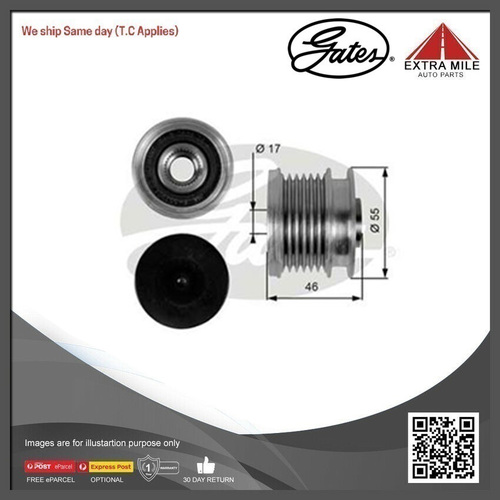 Gates Drivealign Overrunning Alternator Pulley For Mercedes-Benz Sprinter 4,6-T