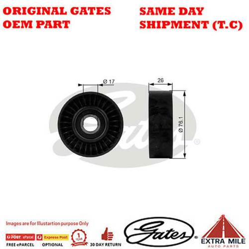 Gates DriveAlign Idler Pulley for FORD Australia Fairmont EL ATR - 38015