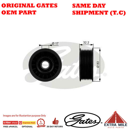 Gates DriveAlign Idler Pulley For HONDA Civic MK VIII FD1/FD7 R18A1/R18A2 38016