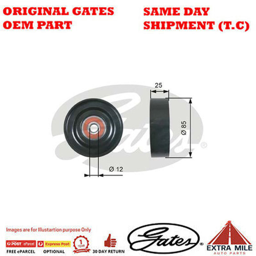 Gates DriveAlign Idler Pulley for NISSAN Teana MK I J31 VQ35DE - 36087 