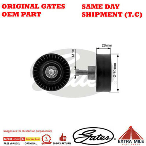 Gates DriveAlign Idler Pulley for BMW Z3 Cabrio E36 M43B194E1 -36163