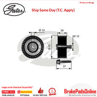 36300 DriveAlign Idler Pulley for AUDI A3 Quattro 8P1 BDB/BUB