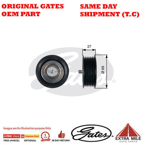 Gates DriveAlign Idler Pulley for MERCEDES Sprinter 313D  - 36487