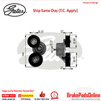 38167 DriveAlign Tensioner for DODGE Nitro KA EKG