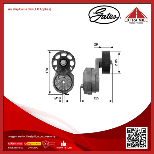 Gates V-ribbed Belt Tensioner For Land Rover Defender L316 2.5L 23 L,11 L,16 L