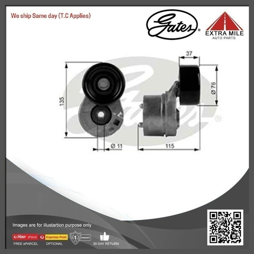 Gates Drivealign Tensioner Unit For Ford Australia Transit 2.4L D DT Diesel