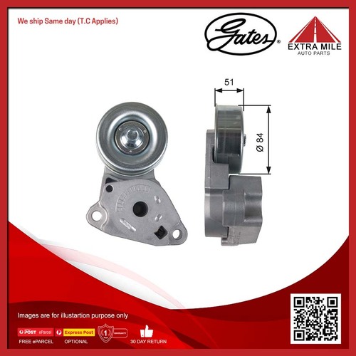 Gates V-ribbed Belt Tensioner For Mitsubishi Triton ML,MN 2.5L 4D56-HP,4D56