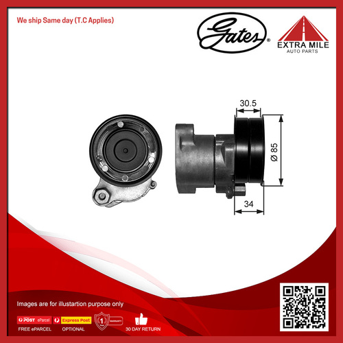 Gates DriveAlign V-ribbed Belt Tensioner For DAF CF75 9.2L PE183C,PR183,PR265S